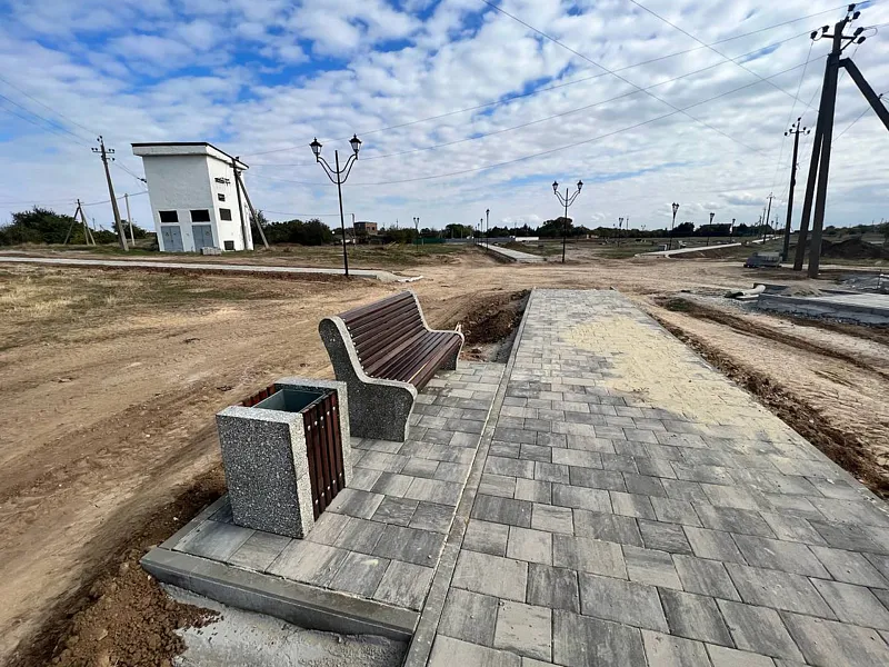 В&nbsp;поселке Ишунь Республики Крым завершают благоустройство парковой зоны