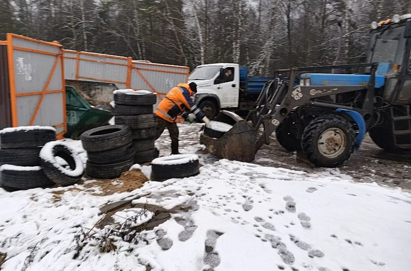 В&nbsp;Истринском округе Подмосковья собрали около 853&nbsp;кубометров покрышек