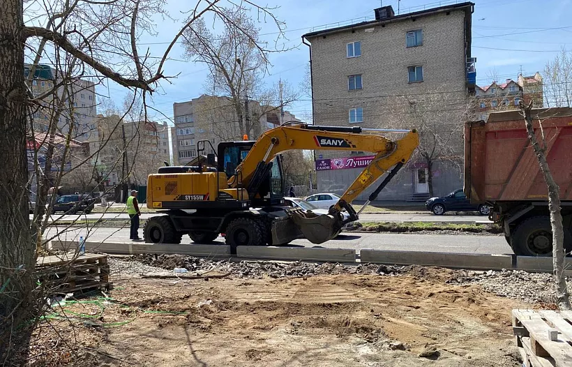 В&nbsp;Чите приступили к&nbsp;ремонту четырех улиц