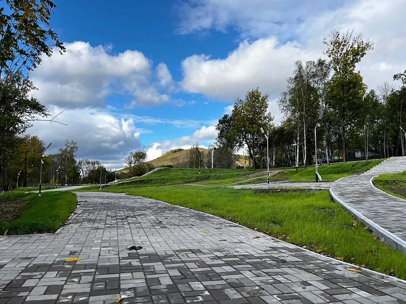 В&nbsp;парке города Облучье Еврейской АО установили освещение