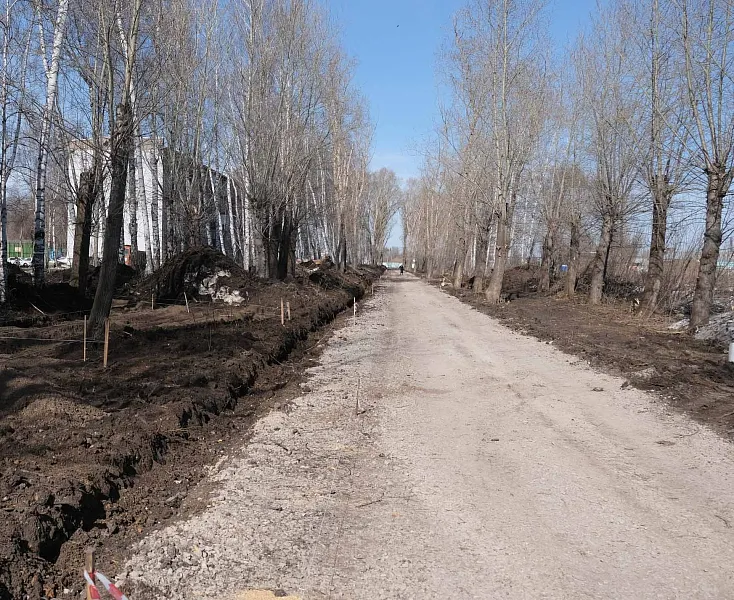 В&nbsp;Стерлитамаке началось благоустройство аллеи по&nbsp;улице Элеваторной