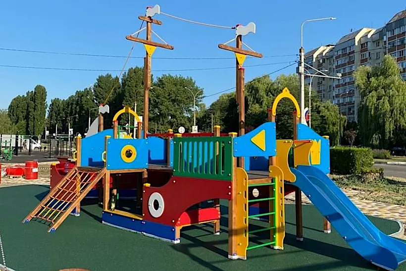 Новая зона отдыха в&nbsp;краснодарском городе Кропоткине готова на&nbsp;60%