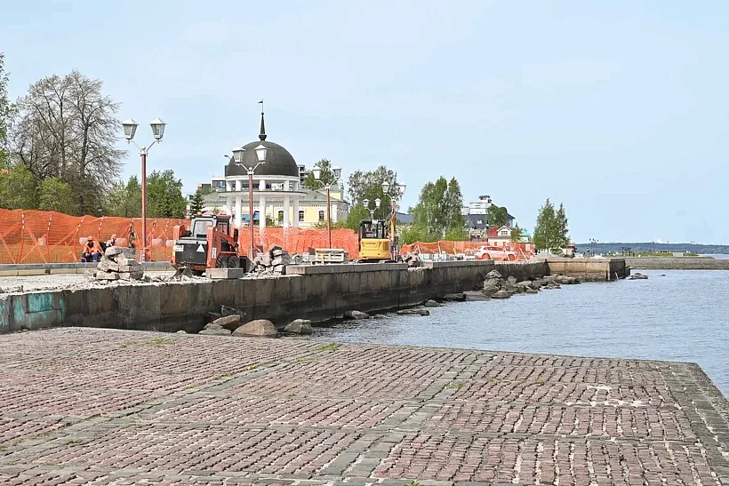 На&nbsp;Онежской набережной в&nbsp;Петрозаводске началась реконструкция