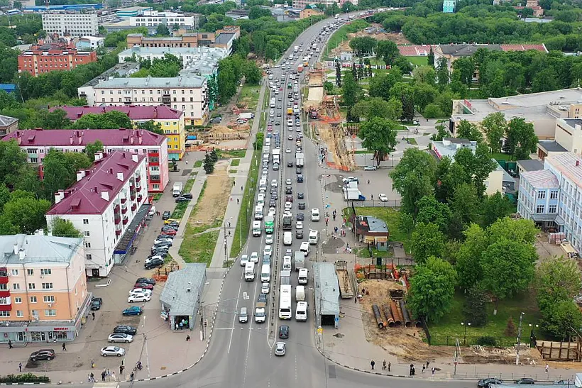 На&nbsp;Октябрьском проспекте в&nbsp;Люберцах приступили к&nbsp;строительству путепровода