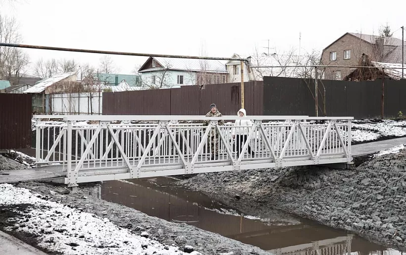 В&nbsp;Нижнем Новгороде к&nbsp;обновленному скверу построили пешеходный мост