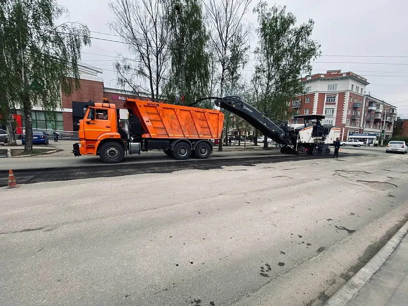 В&nbsp;городе Алексине Тульской области ремонтируют участок улицы Мира