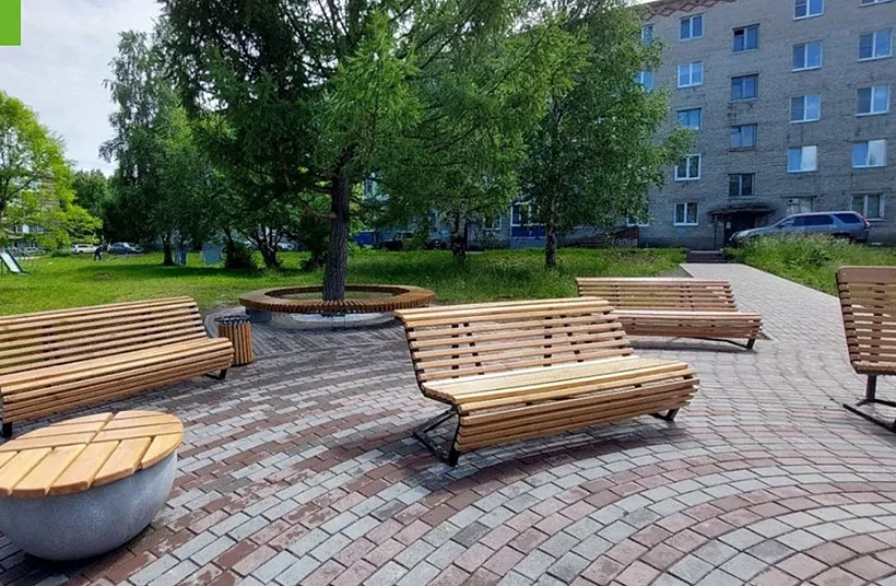 В&nbsp;городе Тайга в&nbsp;Кузбассе обновили семь общественных территорий
