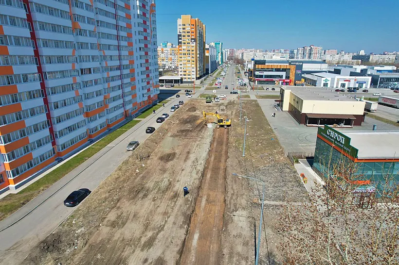 В&nbsp;Барнауле началось строительство дороги по&nbsp;улице Сиреневой