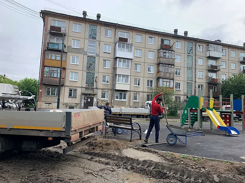 В&nbsp;Ангарском округе Иркутской области обновят дворовые зоны