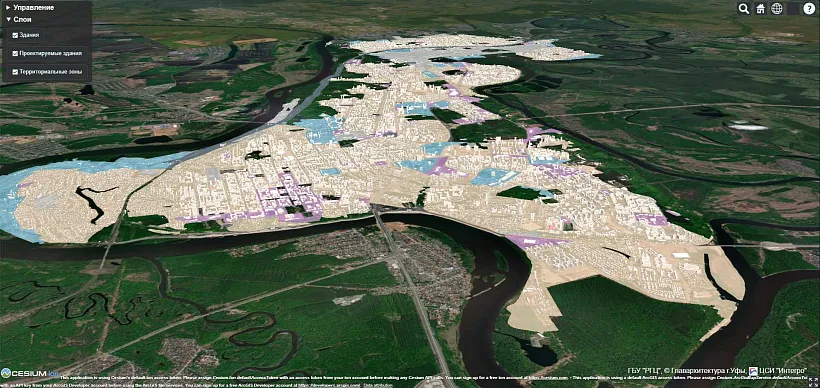 В&nbsp;Уфе разработали 3D-карту для&nbsp;управления городской средой