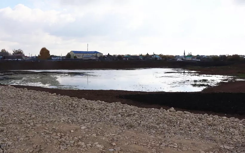 Пруд в&nbsp;Нурлатском районе Татарстана очистили от&nbsp;водорослей