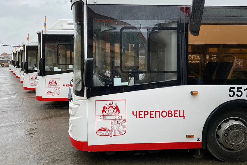 Новые автобусы вышли на&nbsp;городские маршруты в&nbsp;Череповце