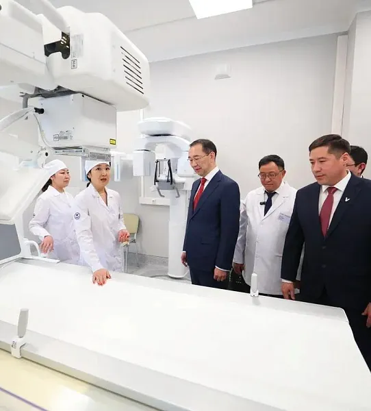 Новую поликлинику на&nbsp;200&nbsp;посещений открыли в&nbsp;якутском селе Амга