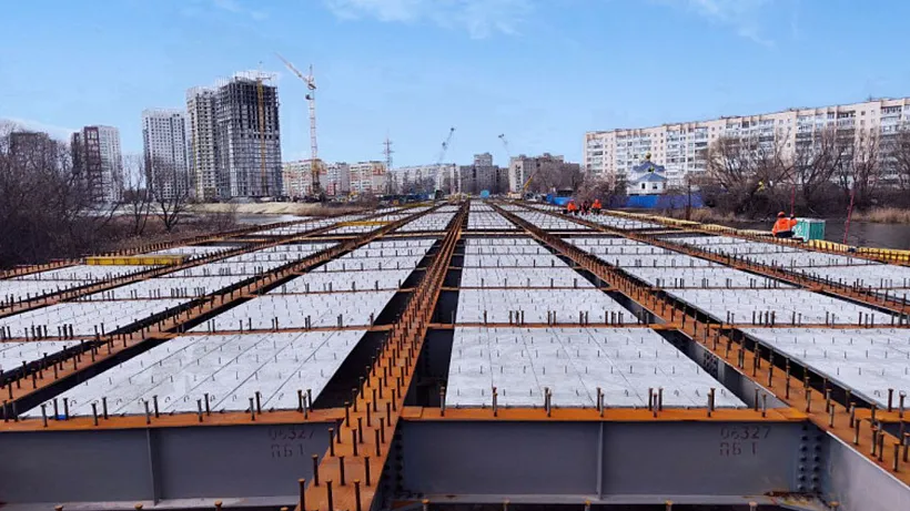 В&nbsp;Ульяновске бетонируют проезжую часть моста