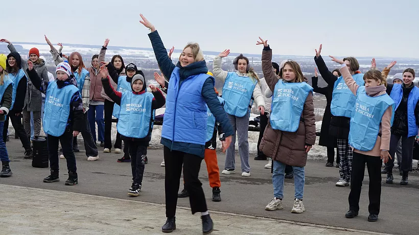 В&nbsp;Уфе состоялся молодежный флешмоб &laquo;Голубая лента&raquo;