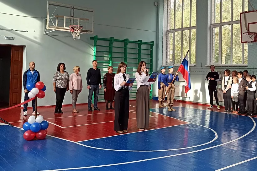 Спортзал отремонтировали в&nbsp;школе города Рыбное Рязанской области
