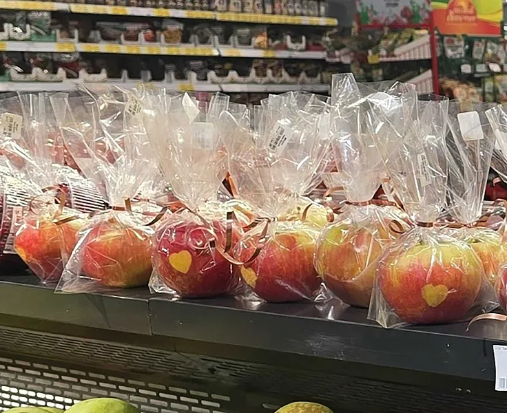 В&nbsp;Тамбовской области вырастили яблоки с&nbsp;рисунком в&nbsp;виде сердца