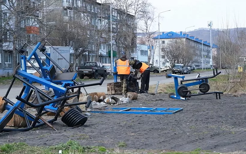 Благоустройство Авачинского парка в&nbsp;Вилючинске на&nbsp;Камчатке завершат к&nbsp;осени