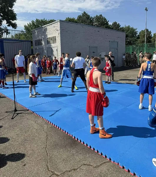 В&nbsp;Белореченске на&nbsp;Кубани открыли новую спортивную площадку