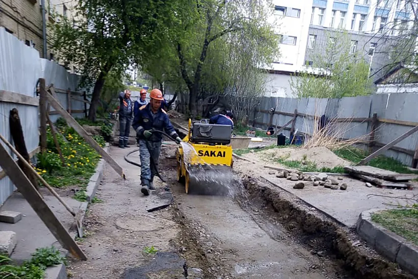 В&nbsp;Правобережном округе Иркутска началось благоустройство дворов