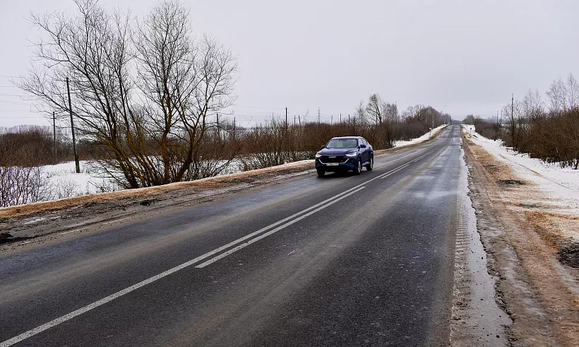 В&nbsp;Рязанской области обновили дорогу к&nbsp;границе с&nbsp;Московской областью