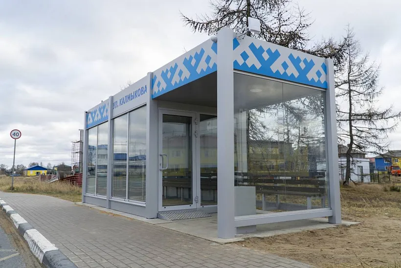 В&nbsp;Ненецком АО установят еще&nbsp;шесть теплых автобусных павильонов