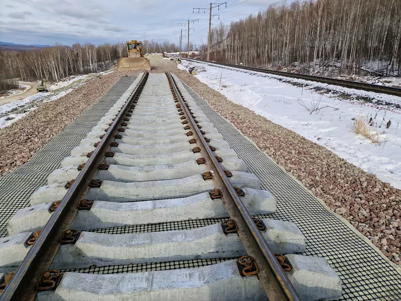 На&nbsp;перегоне в&nbsp;Приамурье открыли движение поездов по&nbsp;новому пути
