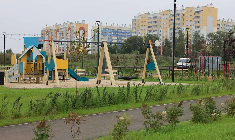 В&nbsp;Тракторозаводском районе Челябинска обновили 12&nbsp;общественных территорий
