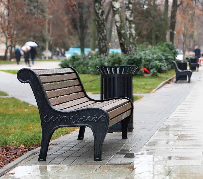 В&nbsp;Воронеже благоустроили участок пешеходной зоны по&nbsp;улице Карла Маркса