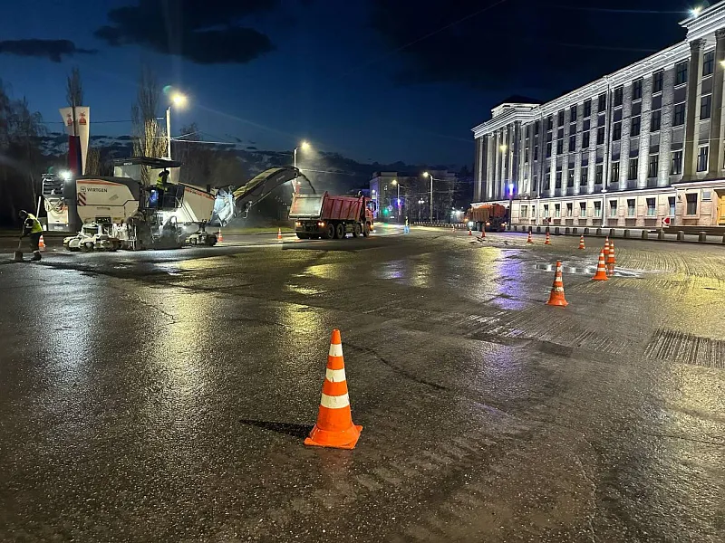 В&nbsp;Омске начался ремонт дороги по&nbsp;улице Ленина
