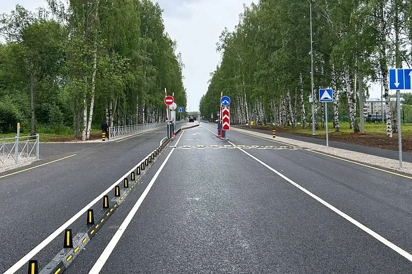 В&nbsp;Кирове отремонтировали дорогу до&nbsp;аэропорта Победилово