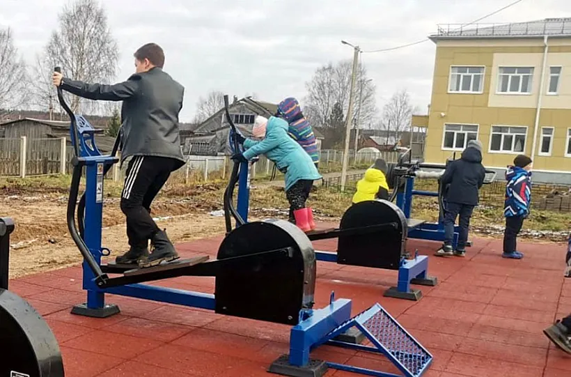 В&nbsp;поселке Подюга под&nbsp;Архангельском открыли новую площадку ГТО