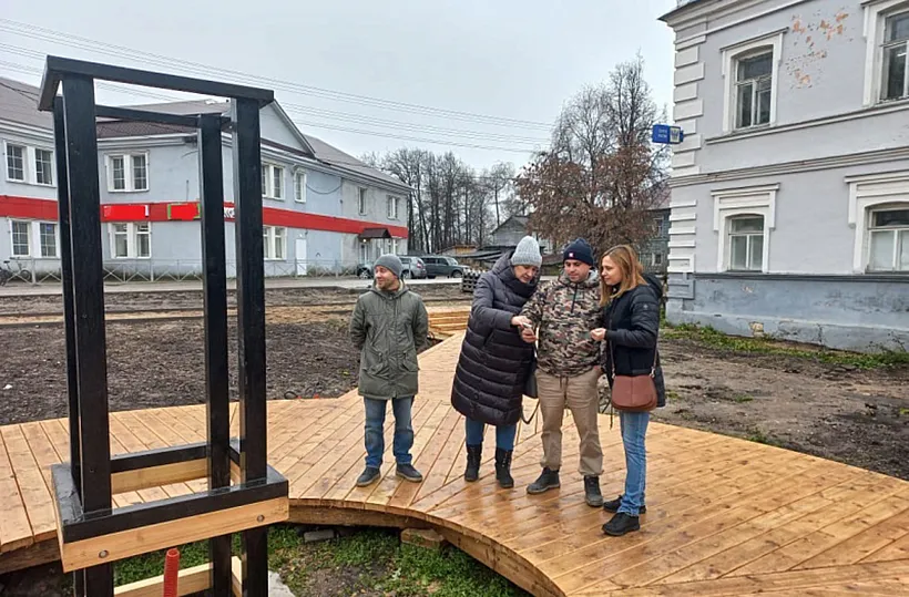 В&nbsp;Каргополе благоустраивают территорию возле Дома культуры и&nbsp;театра
