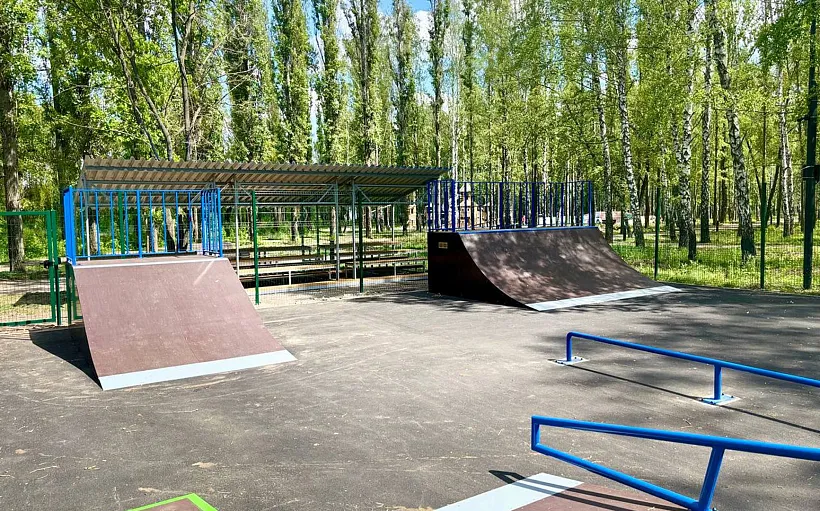 В&nbsp;городе Семилуки в&nbsp;Воронежской области обустроили скейт-площадку