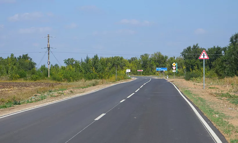 В&nbsp;Саратовской области обновили два дорожных объекта в&nbsp;Марксовском районе