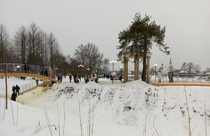 Парк &laquo;Стрелка&raquo; благоустроили в&nbsp;городе Буе Костромской области