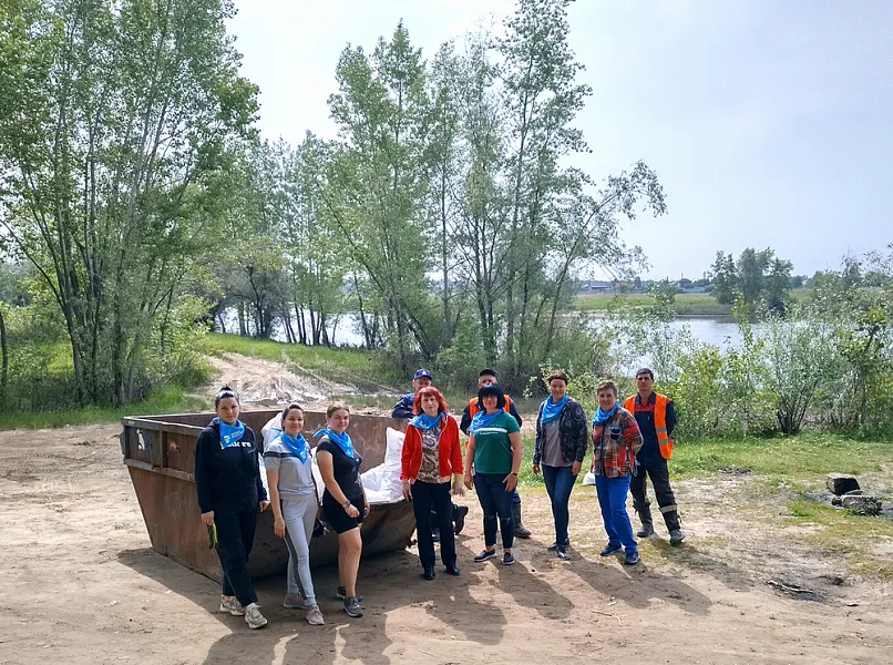 На&nbsp;берегу реки Чапаевки в&nbsp;Самарской области прошел субботник