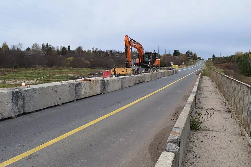 В&nbsp;Вологодской области начался ремонт моста через реку Андангу