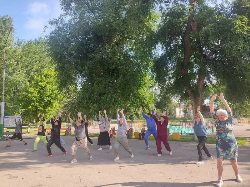 В&nbsp;Саратовской области прошли спортивные занятия для&nbsp;пенсионеров