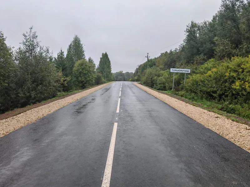 В&nbsp;Марий Эл отремонтировали дорогу Ерошкино&nbsp;&mdash; Тумьюмучаш&nbsp;&mdash; Конганур