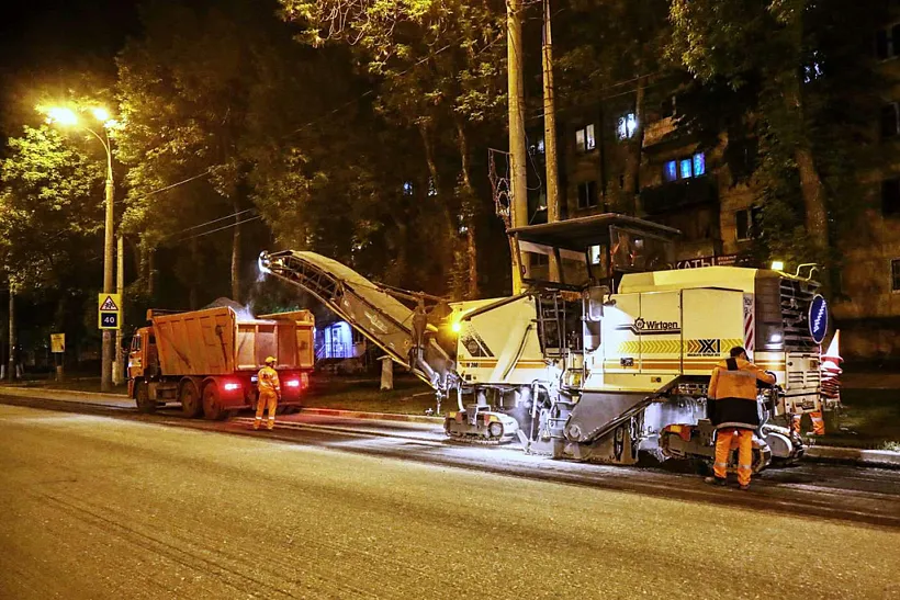 В&nbsp;Самаре начали ремонтировать улицу Гагарина
