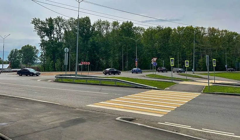 В&nbsp;Кирове отремонтировали круговую развязку на&nbsp;улице Павла Корчагина