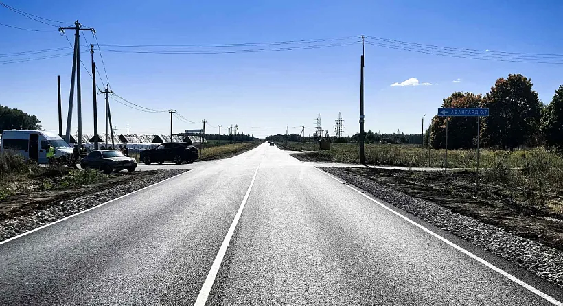 В&nbsp;Тульской области завершен ремонт участка автодороги Алексин&nbsp;&mdash; Першино