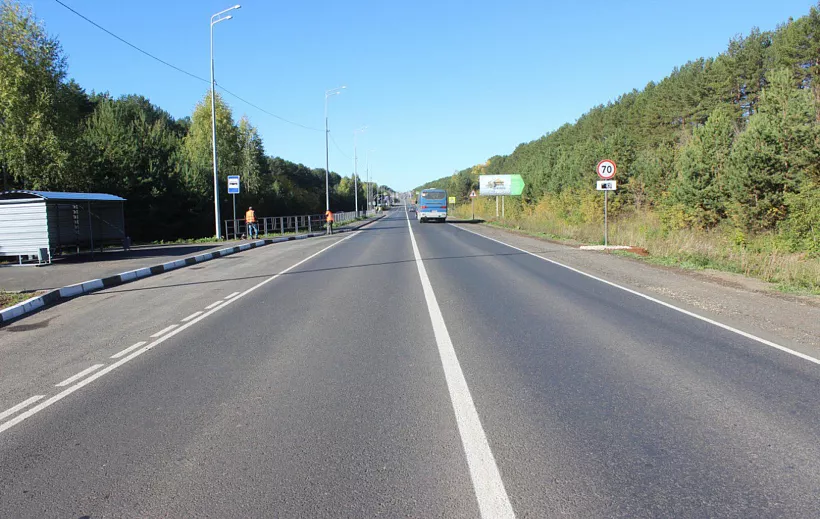 В&nbsp;Удмуртии отремонтировали два участка региональной дороги Ижевск&nbsp;&mdash; Ува