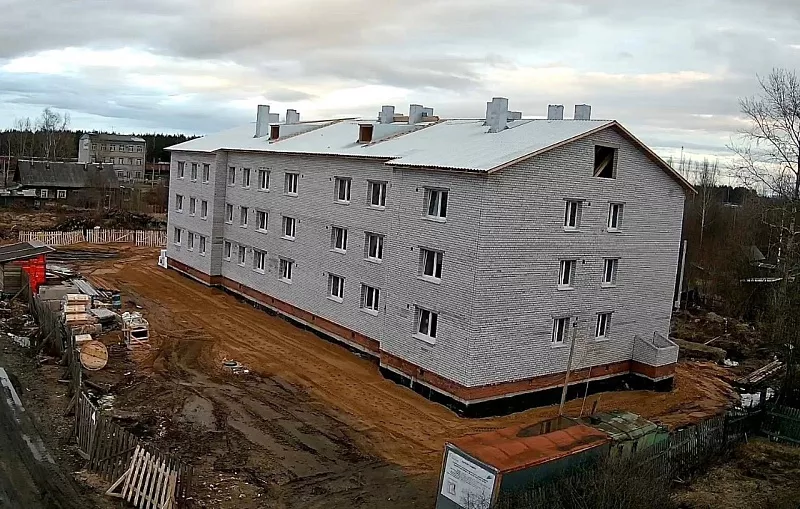 Социальный дом в&nbsp;поселке Кулой в&nbsp;Поморье достроят в&nbsp;июле