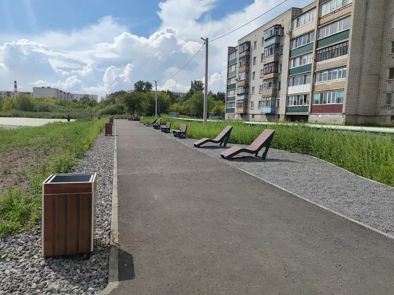 В&nbsp;поселке Северном в&nbsp;Кургане благоустроили набережную