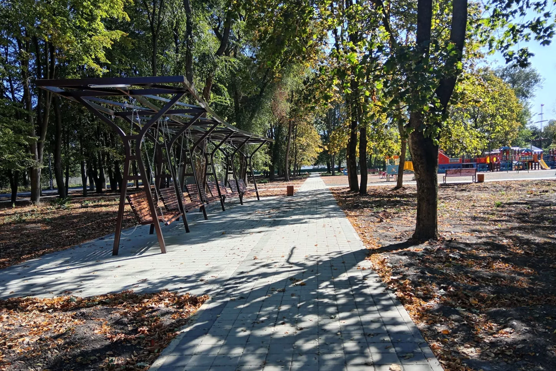 В&nbsp;краснодарском поселке Рассвет благоустроили парк