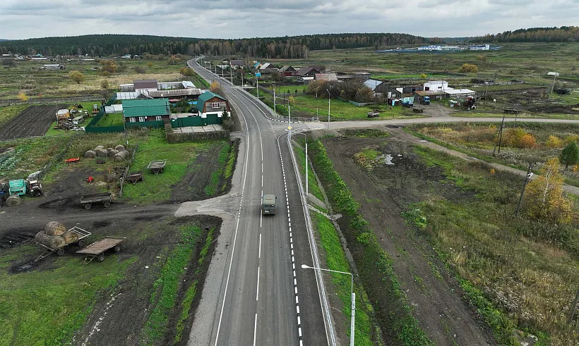 В&nbsp;селе Никольском Красноярского края завершен капремонт участка дороги