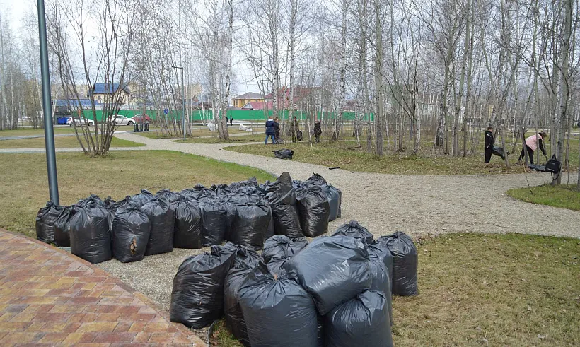 В&nbsp;тюменском парке Константина Лагунова прошел субботник