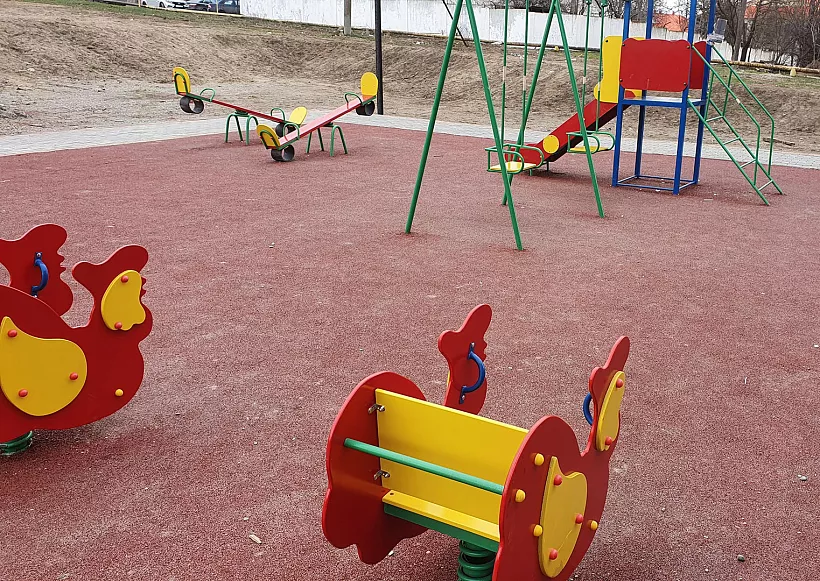 В&nbsp;чеченском селе построили детскую площадку